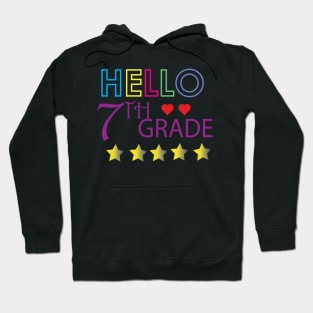 HELLO 7th GRADE funny Hoodie